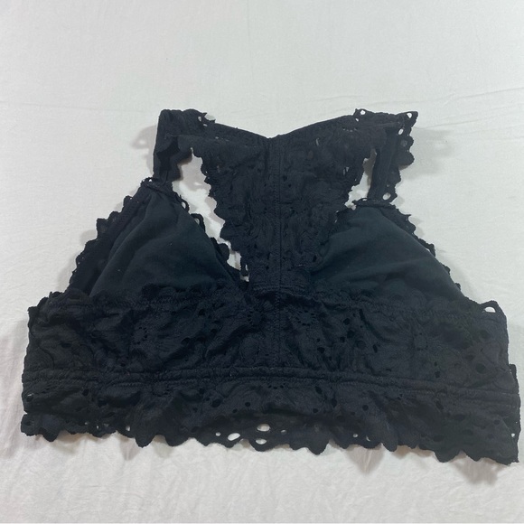 aerie XL Lace Black Bra Sports bra elastic - Picture 2 of 5